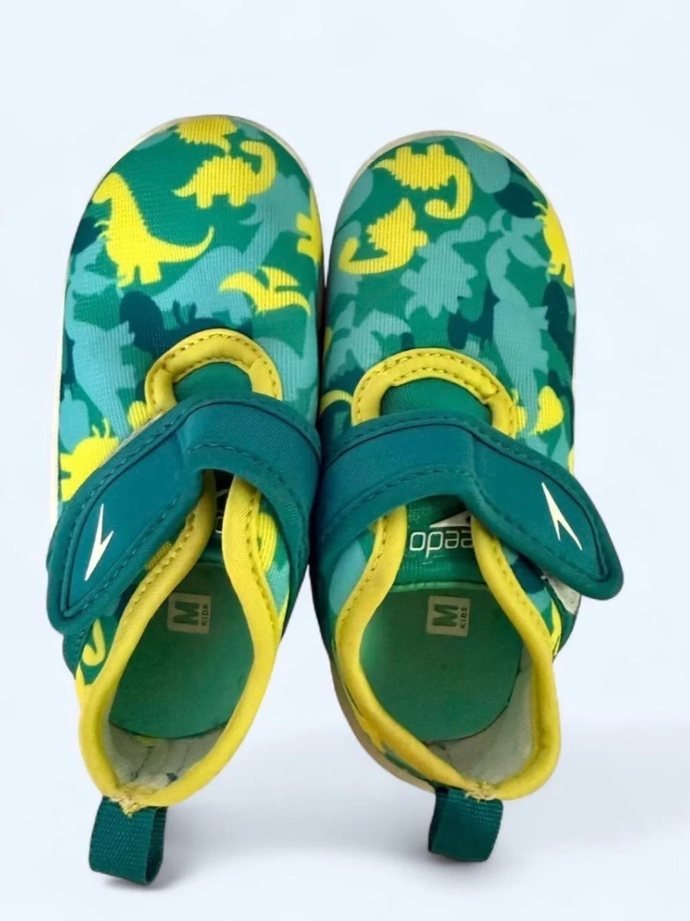 Speedo Kids Green & Yellow Dino Slip-On Water Shoes
